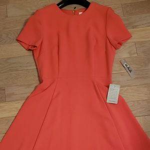 ELIZA J Coral Fit n Flare Dress *NWT*